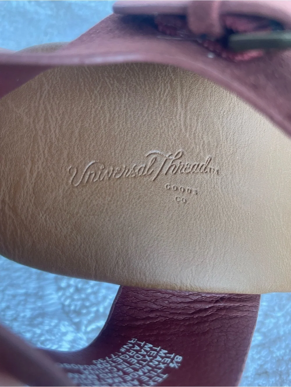 Universal Thread Marcia Memory Foam Clog Heels Red 8.5